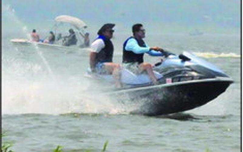 LOCAL RESIDENTS and visitors brought boats and personal watercrafts out to Lake Somerville over Memorial Day weekend.