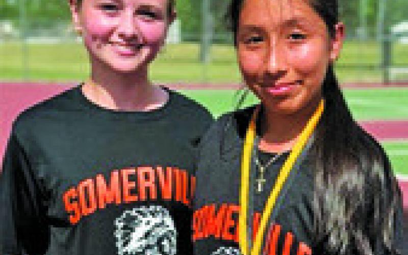 SOMERVILLE’S Rhyan Ricci andYoanna Mata placed second in girls doubles at the District 26-2A Tennis Tournament, qualifying for the regional tournament later this month.