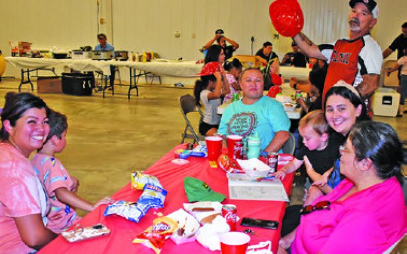 LOCAL RESIDENTS ENJOY the National Night Out celebration on Tuesday, Oct. 7, at the Caldwell Fire Station.