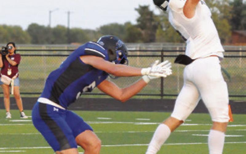 BRAYDEN MACIK OF Snook moves in for this tackle against Normangee last Friday. Tribune photo by Denise Squier