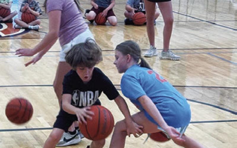 Scenes from Hornet Basketball Camp
