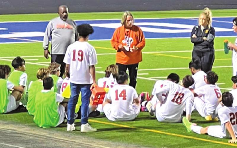 THE CALDWELL HORNET SOCCER team begins its official season this week, hosting Bellville and playing in the Rice Consolidated Tournament. District begins Jan. 25 at home against Giddings.