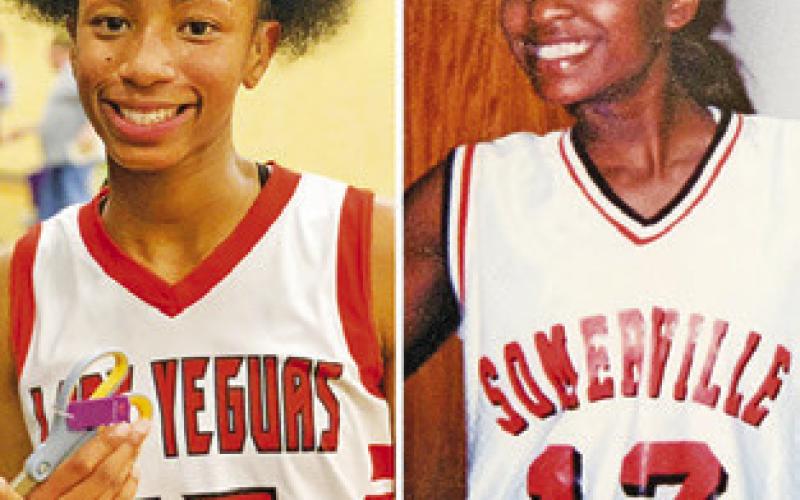 BOTH RA’MAYA CARTER and her current coach Alicia Ellis wore Number 12 for the Lady Yeguas.