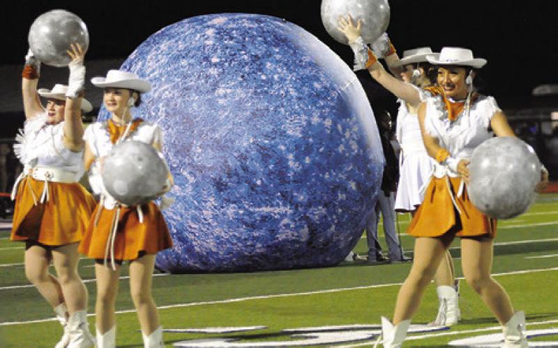 THE CALDWELL HIGH School Honeybees Dance Team performs at halftime of the Caldwell-Madisonville football game.