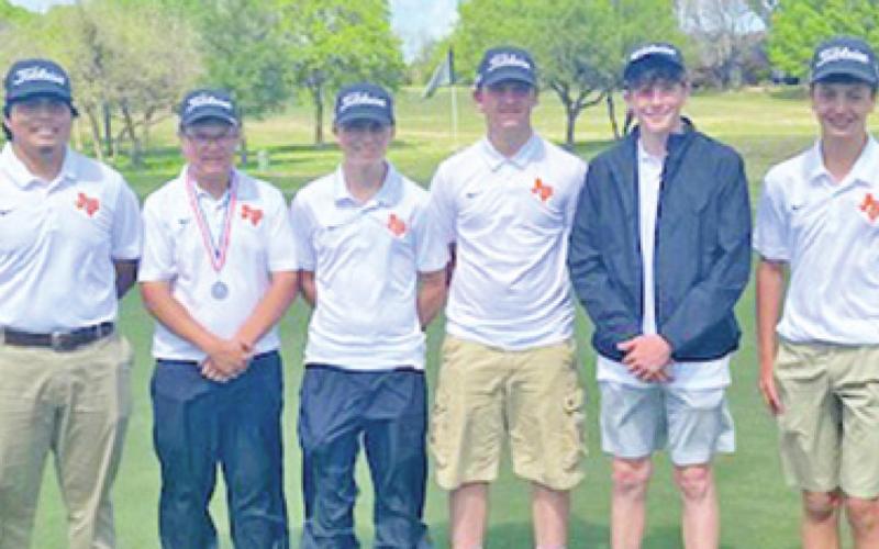 THE CALDWELL HORNETS boys golf team includes, from left, Jessie Enrique, Sam Waldrip, Braden Norman, James Coston, Nathan Scott and Grant McManus. The team placed third in district.