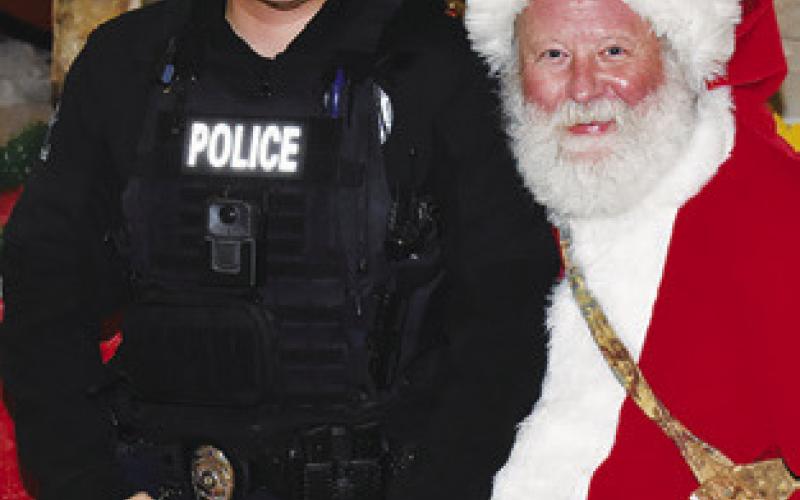 SANTA CLAUS greets everyone on Saturday during the Santaville celebration at the Yegua Center in Somerville. See more photos inside.
