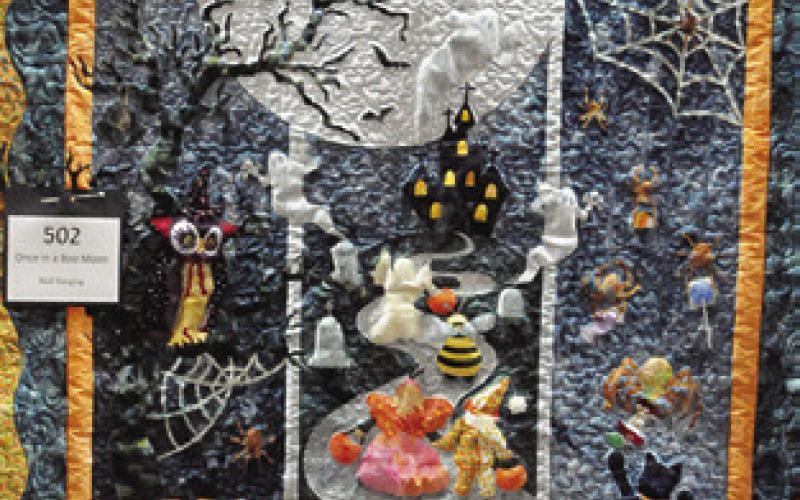 “ONCE IN A BOO Moon” was one of the wall hangings displayed at this year’s Creative Memories Quilt Guild Quilt Show at the Caldwell Civic Center. Tribune photo by Denise Squier