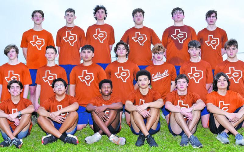 THE 2023 CALDWELL HIGH SCHOOL JUNIOR varsity track team is, from left, back, Cade Eggen, Bradie Nelson, Kenny Toney, Chase Clark, Luke Freeman, Jaden Jordan, middle, Aiken Morgan, Rowdy Smith, Davion Sanchez, Cooper Ellis, Braxton Fritcher, Michael Cannedy, Jaxson Anderson, front, Spencer Ellis, Anthony Ramirez, Chris Marshall, EJ Rogers, Brenden Lee and Leo Conway. -- Photo courtesy of Dianne Pursch Photography