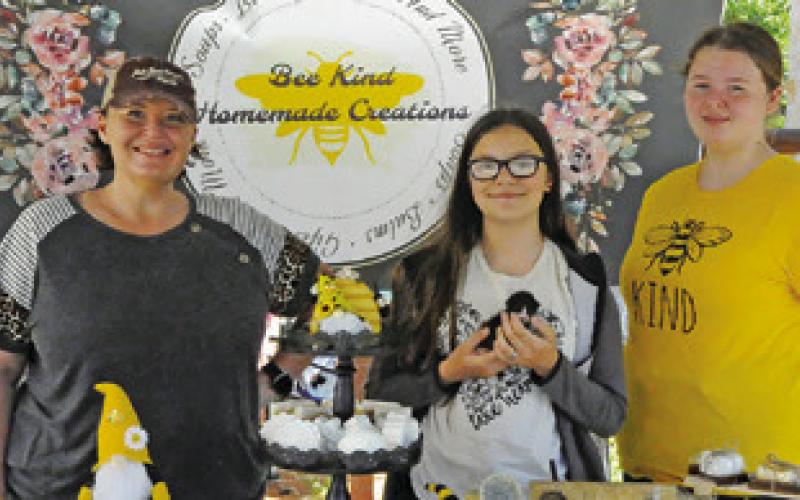 DOWNTOWN CALDWELL BUSINESSES also hosted vendors for Saturday’s Second Saturday, sponsored by Main Street Caldwell. This vendor was set up outside at Lissa’s Restyled Sip &amp;amp; Shop.