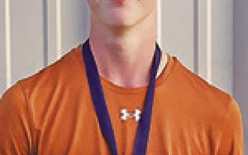ROWDY SMITH won the consolation title at the Madisonville JV Tennis Tournament.