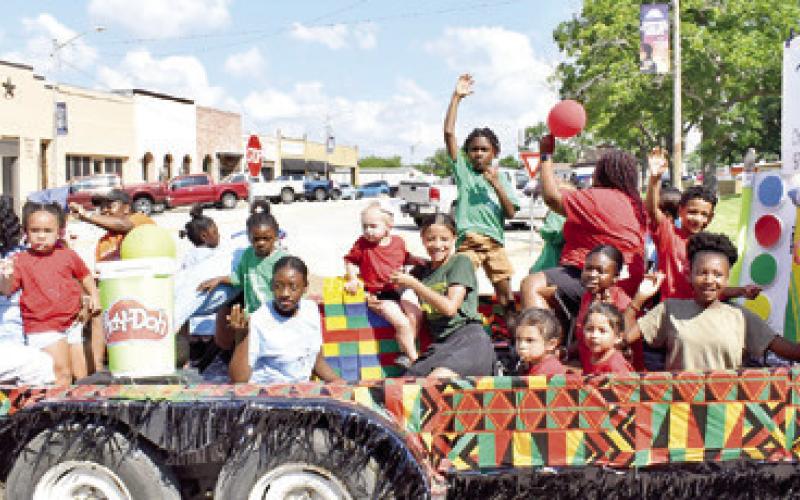 ABUNDANTLY BLESSED CHILD Care had a float in the Juneteenth Parade on Saturday in downtown Caldwell. Spectators enjoyed all the colorful floats.