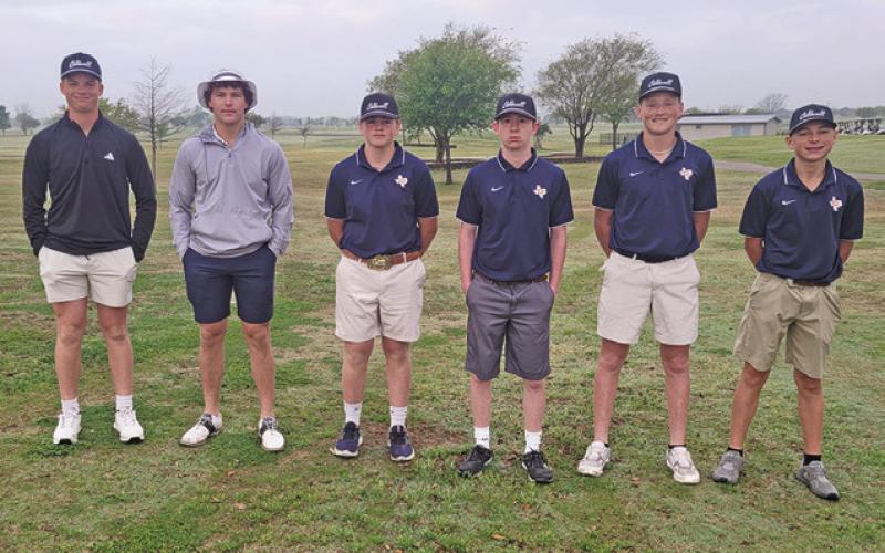THE CALDWELL HIGH School Boys Golf Team includes, from left, Cooper Schluens, Kaden Fritsche, Zane Ginnis, Kyle Skinner, Rylan Cross and Conner Schroeder.