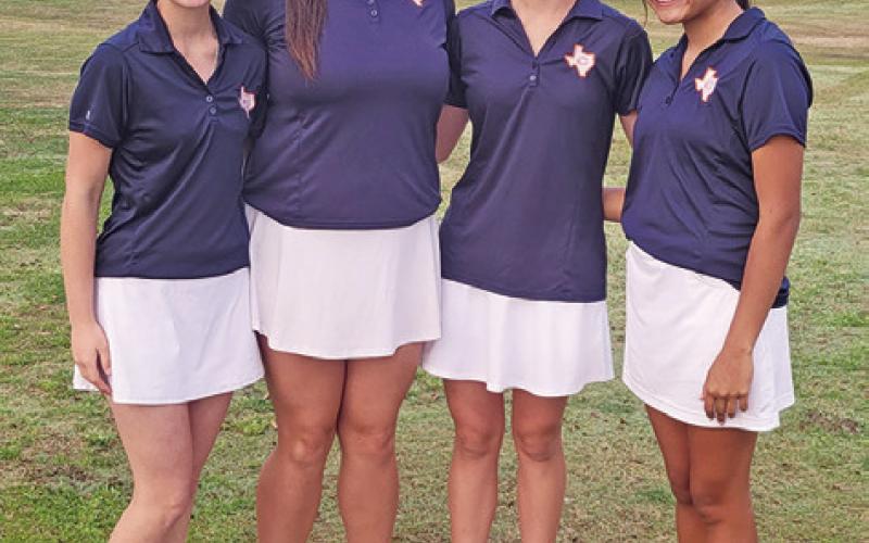 THE CALDWEL HIGH School Girls Golf Team includes, from left, Alexa Johnson, Kierstyn Macik, Jordyn Hafernick and Patsy Pineda.