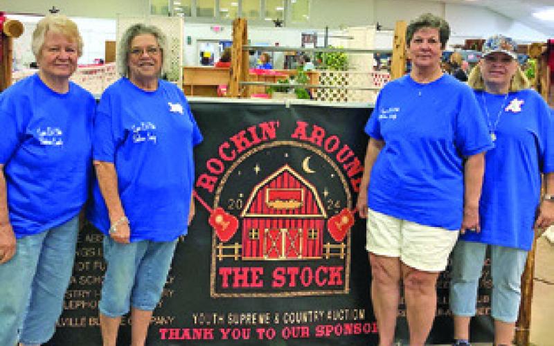 FOUR LYONS EXTENSION Club members were judges for the 2024 Austin County Fair. Pictured, from left, are Sharon Stevenson, Tammy Qualls-Tucker, Brenda Kolojaco and Terri Sissom. Photo courtesy of Lyons Extension Club