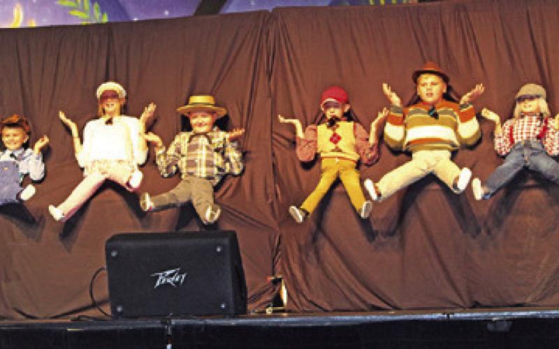 SPJST LODGE 9 FROM SNOOK PLACED SECOND in Senior Group Talent at the SPJST State Youth Showcase. “Lil’ Rockers” pictured are, from left, Zachary Giesenschlag, Dakota Kienow, Jace Hruska, Shane Kienow, Bailen Kocurek and Grayson Giesenschlag.