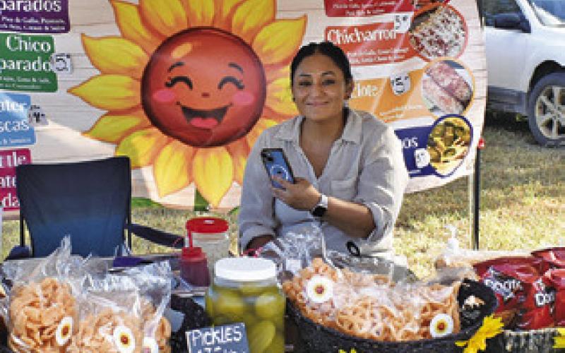 VENDORS OFFERED A variety of products last Saturday at the Yellow Prairie Market in downtown Chriesman.