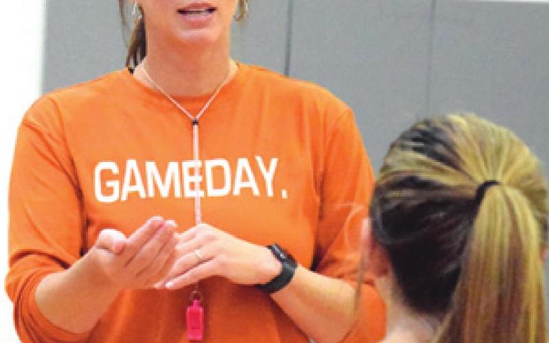 JANE ANNE GIESE earned her 450th career coaching win with a victory over Richards during the Navasota Volleyball Tournament.