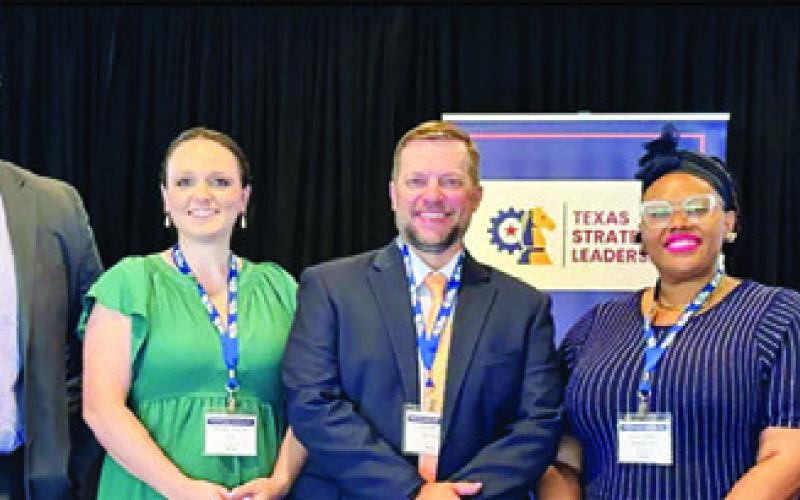 SOMERVILLE SUPERINTENDENT Eric Holton, Steven Toliver, Amber Idlebird, Rebecca Coronado, Doree Holton and Georgia Thormer recently assisted in a presentation, sharing their experiences in the partnership with Texas Strategic Leadership and the Region 6 Service Center at the Texas Strategic Leadership Conference.