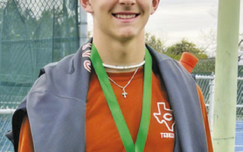 DYLAN CHAPMAN placed second in boys singles at the Taylor Varsity Tournament.