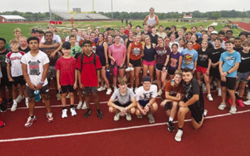 CALDWELL ISD’S STRENGTH AND Conditioning Camp has had a great turnout.