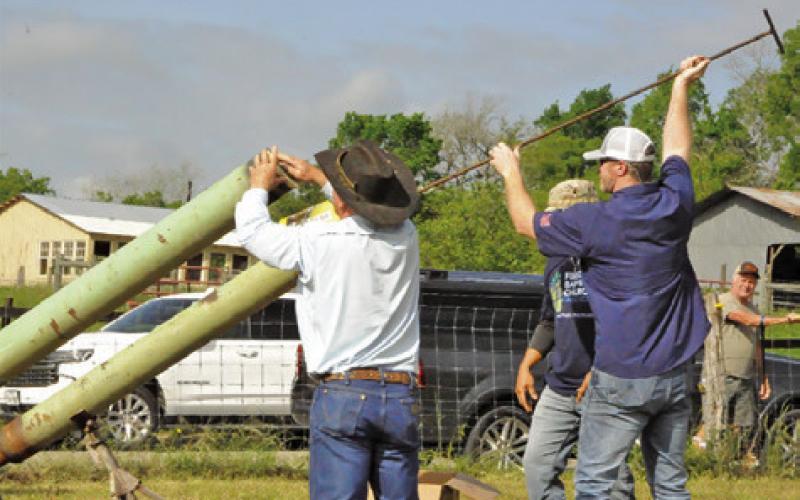CANNONS SHOOTING EASTER eggs are reloaded at First Baptist Church of Caldwell’s Easter Egg Hunt on Saturday.