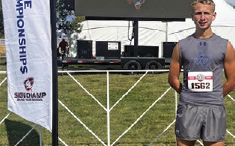 SNOOK’S BARRETT Dudensing placing 65th at the UIL Cross Country State Championships in boys Class 2A in November earned him a place on The Tribune’s Top 10 Sports Stories of 2025 list. His time of 18:29.2 placed him in the top half of the 152 runners in the Class 2A boys race.