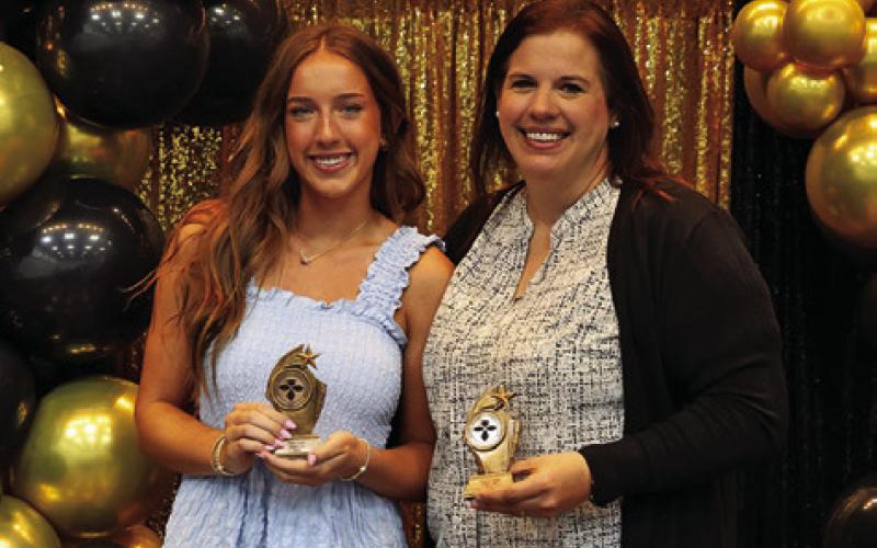 CHRISTINE VOGLER AND HER daughter, Kylie Vogler, are pictured at the Caldwell Education Leadership Foundation’s Bright Stars Banquet. Photo courtesy of Danielle Hicks