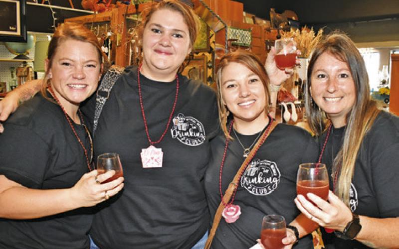 ATTENDEES OF THE 10TH annual Chocolate, Champagne, and Cake Walk hosted by Caldwell Main Street. Tribune photo by Roy Sanders