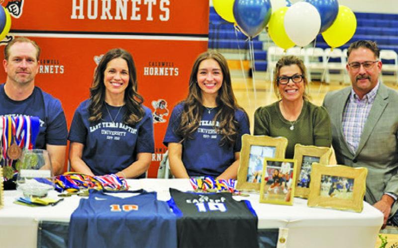 CALDWELL HIGH SCHOOL VOLLEYBALL player Natalie Eastepp recently signed her letter of intent to continue her volleyball career at East Texas Baptist University in Marshall.