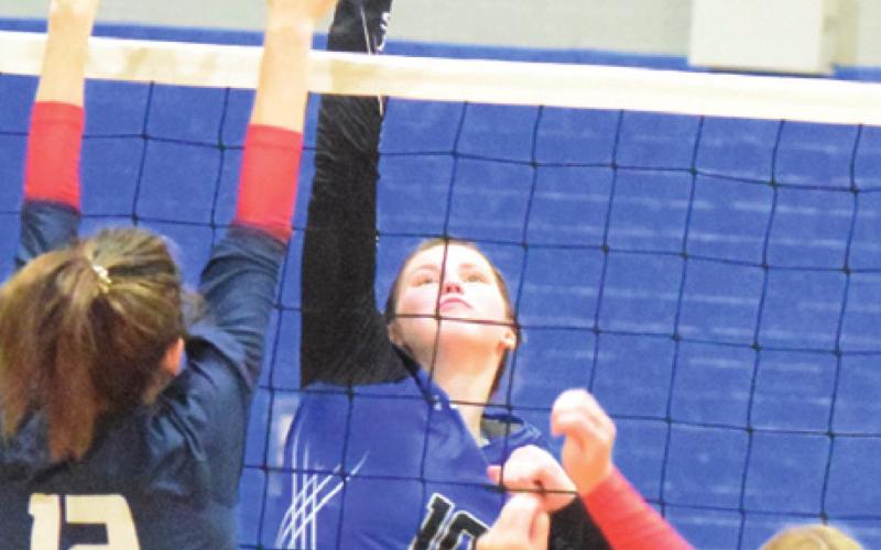 PAYTON SODOLAK LED the Lady Jays against Madisonville last week with two kills, an ace, five blocks and 15 digs.
