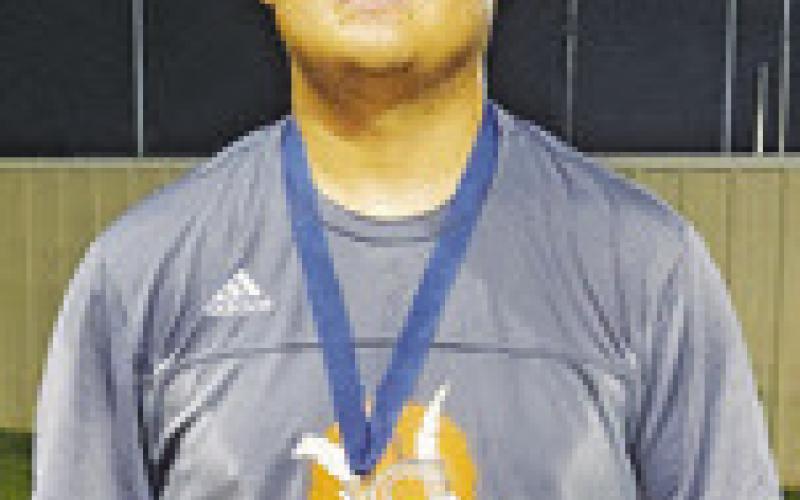 ALEJANDRO ZAPATA placed third in Boys Singles at last week’s Madisonville Mustang Invitational Varsity #2 Tournament.