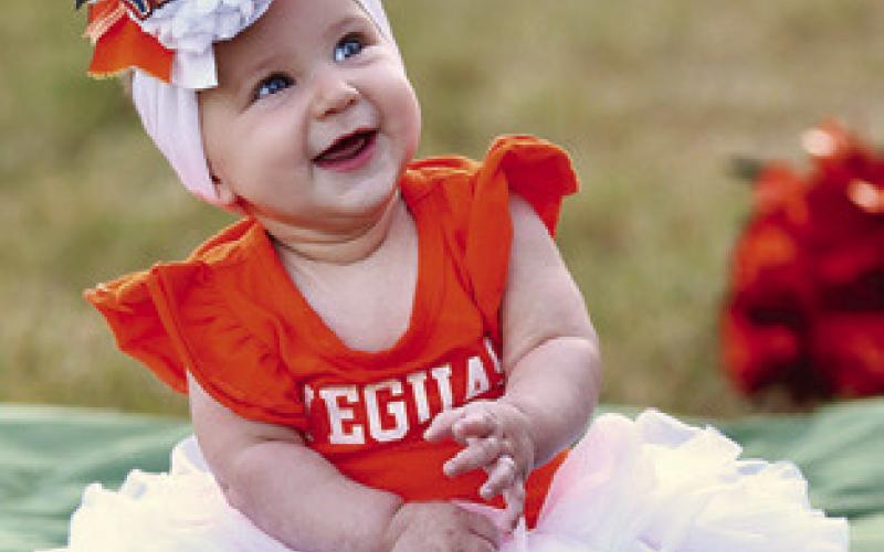 LANDRY KLINGLER enjoys the Somerville- Granger football game last Friday.