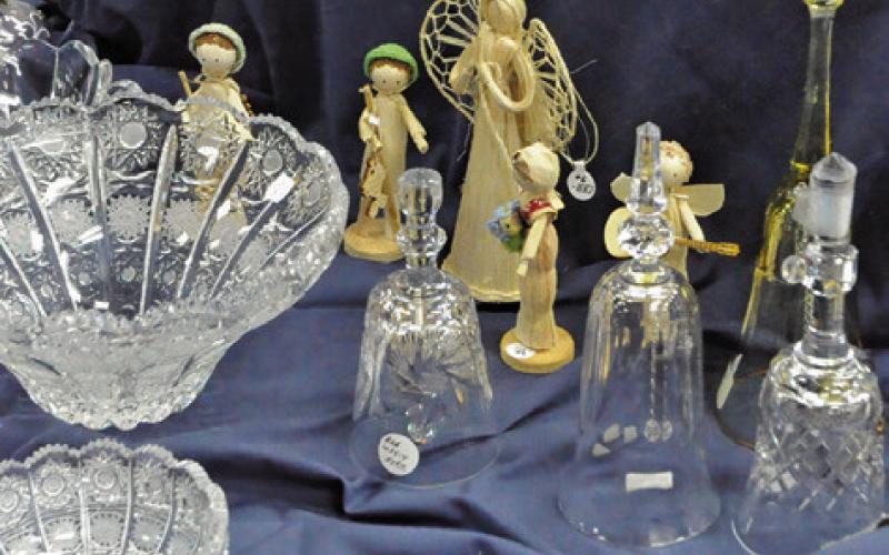 UNIQUE GIFTS AND HOLIDAY decor were for sale during the Texas Czech Genealogical Society’s (TCGS) “Czech Gift Shop” at the Caldwell Civic Center last Friday and Saturday. Tribune photo by Denise Squier