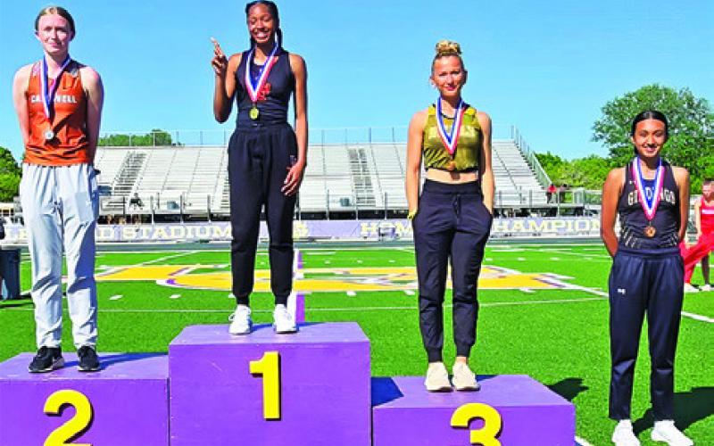CALDWELL’S IRELAND MORGAN qualified for the regional meet in the girls long jump.
