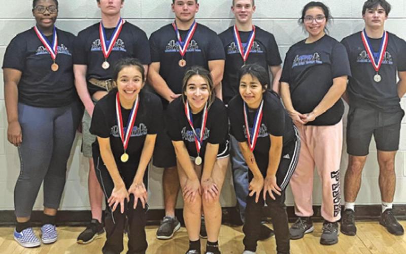 SNOOK POWERLIFTERS DID well at the Viking Invitational Meet at Bryan High School last Saturday, Jan. 22.