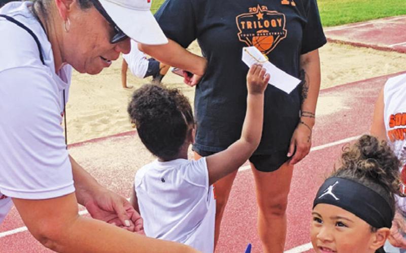 ATHLETES FROM THE SOMERVILLE Youth Sports track team earned ribbons at last week’s track meet in Somerville.