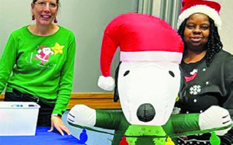BURLESON HEALTH Resource Center was on hand at the Harrie P. Woodson Memorial Library’s “Miracle on Main” at the Caldwell Civic Center.