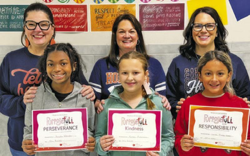 CALDWELL INTERMEDIATE SCHOOL students were recently recognized for their “Kindness,” “Perseverance” and “Responsibility” shown on campus.