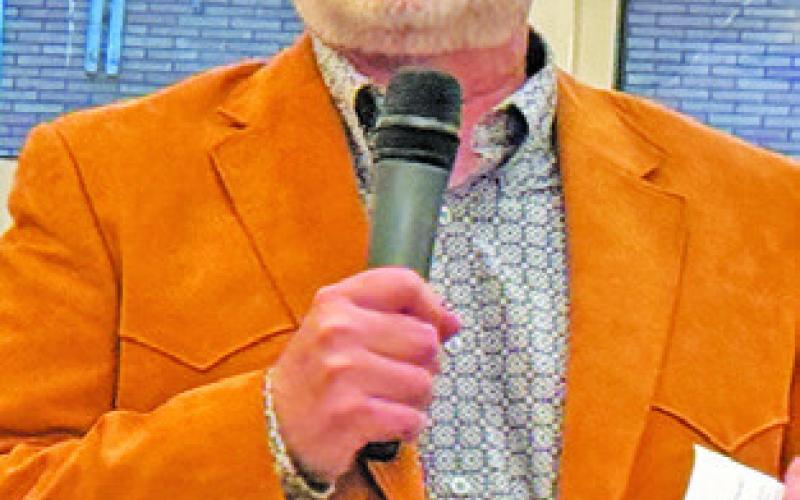 JOHN LOWERY was the guest speaker at last week’s Burleson County Chamber of Commerce Banquet at The Novo in Caldwell. Tribune photo by Denise Squier
