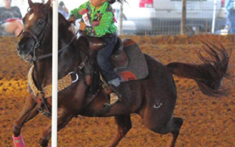 THE BURLESON COUNTY Saddle Club hosted its annual youth rodeo last weekend in Caldwell. -- Tribune photo by Denise Squier