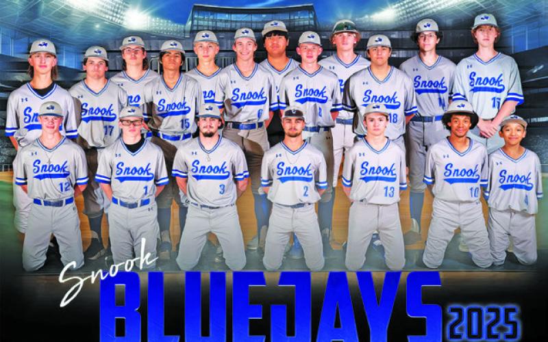 THE 2025 BLUEJAY BASEBALL TEAM IS, from left, front, Michael Eaton, Aaron Rodriguez, Jordan Price, Tristan Yen, Gabriel LaCaze, Maxamillion Carter, Josue Arias, back, Bonham Bosley, Brandon Horn, Mason Hahn, Christopher Gomez, Barrett Dudensing, Brett Withem, Ramiro Martinez, Wyatt Lopez, Brayden Macik, Ashton Benn, Alberto Norwood and Barrett Warren.