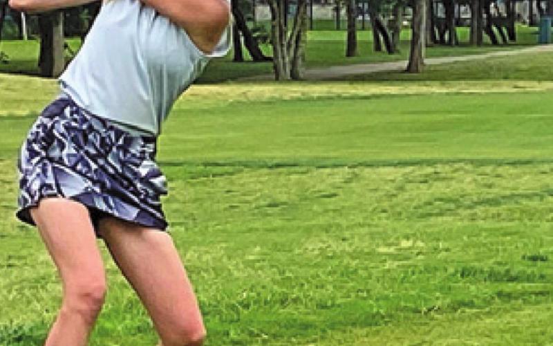 CALDWELL’S ALEXIS Zalobny shot a 118 and 117 for a two-day total of 235 at the UIL Class 3A Girls State Golf Tournament last week.