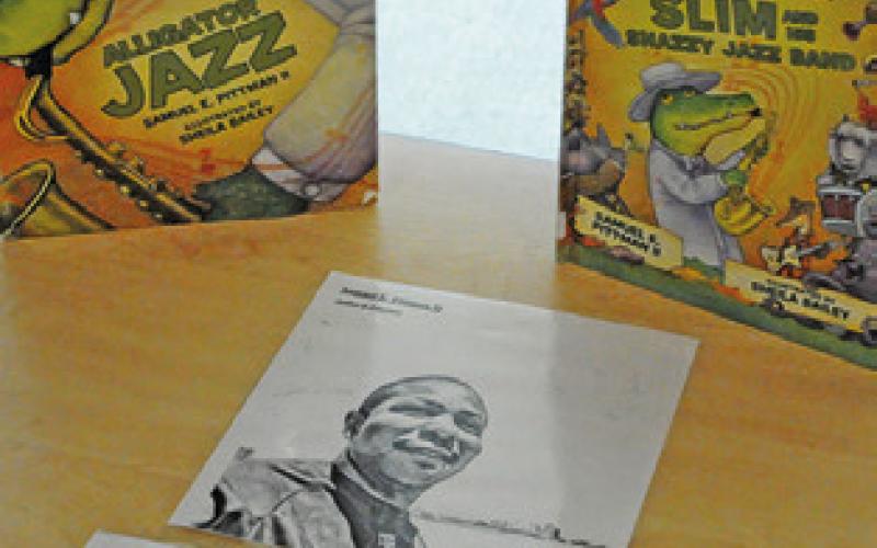 SOMERVILLE ELEMENTARY/Intermediate School held “Visions of Victory” last Thursday and Friday, celebrating Black History Month. This display honored local children’s author Samuel E. Pittman II. Tribune photo by Denise Squier