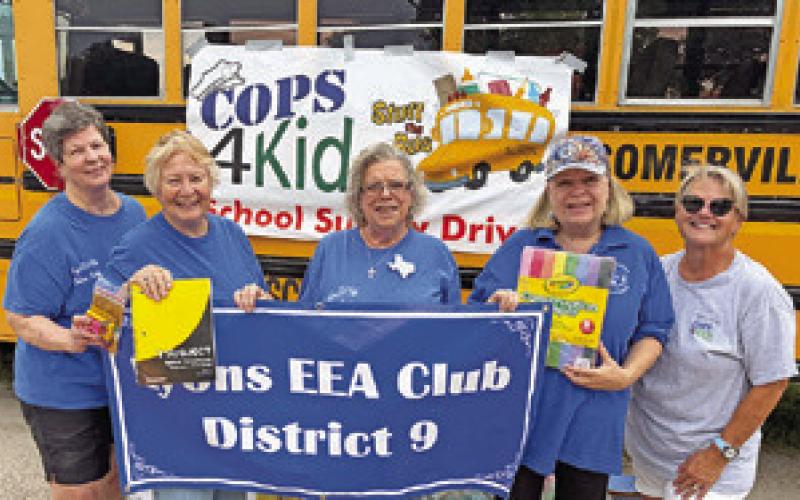 THE LYONS EDUCATION Extension Association participated in the Somerville Stuff the Bus fundraiser. Photo courtesy of Lyons EEA