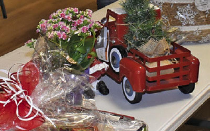 THESE AUCTION items were on display on Saturday, Oct. 18, at the Lynnlee Kocurek fundraiser in Dime Box.