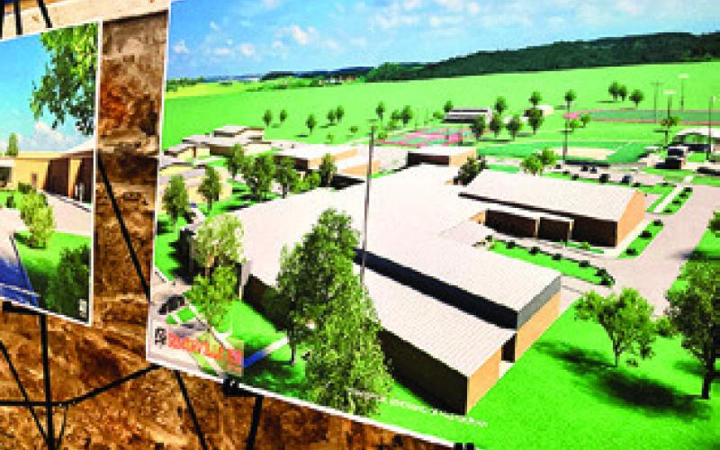 THE PROPOSED PLANS AND conceptual renderings for the upcoming bond election were on display at the informational meeting on Thursday, April 3. Tribune photo by Sabine Lazo