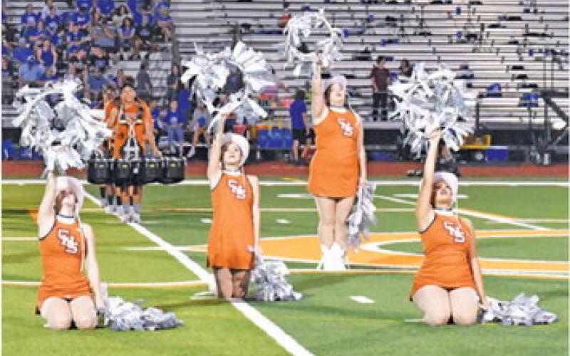 THE CALDWELL HIGH School Honeybees dance team performs at halftime of the Caldwell-Robinson football game.