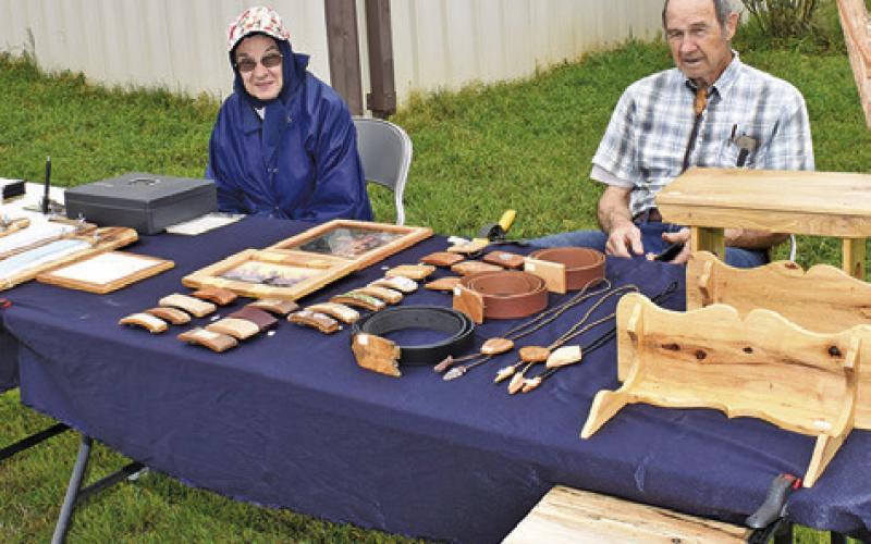 TEDDY AND MARION Hansard display these wood projects on Saturday, March 29, at the Chriesman Craft &amp;amp; Yard Sale.