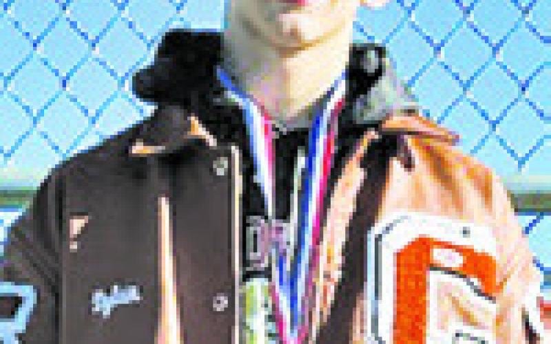 DYLAN CHAPMAN won silver in boys’ singles at the Caldwell Tennis Tournament.