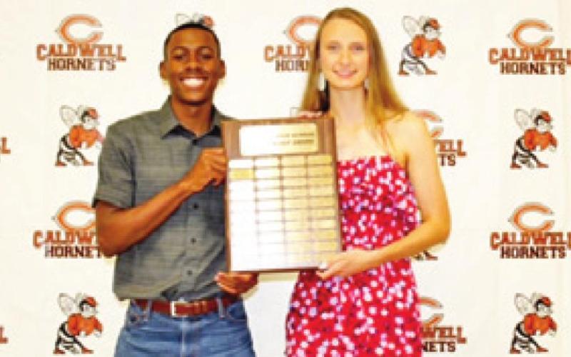SPORTSMANSHIP AWARD winners were Dontavien Johnson and Macy Taylor.